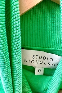 Studio Nicholson Nilo Fine Crepe Turtleneck - Apple Selected by The Curatorial Dept.