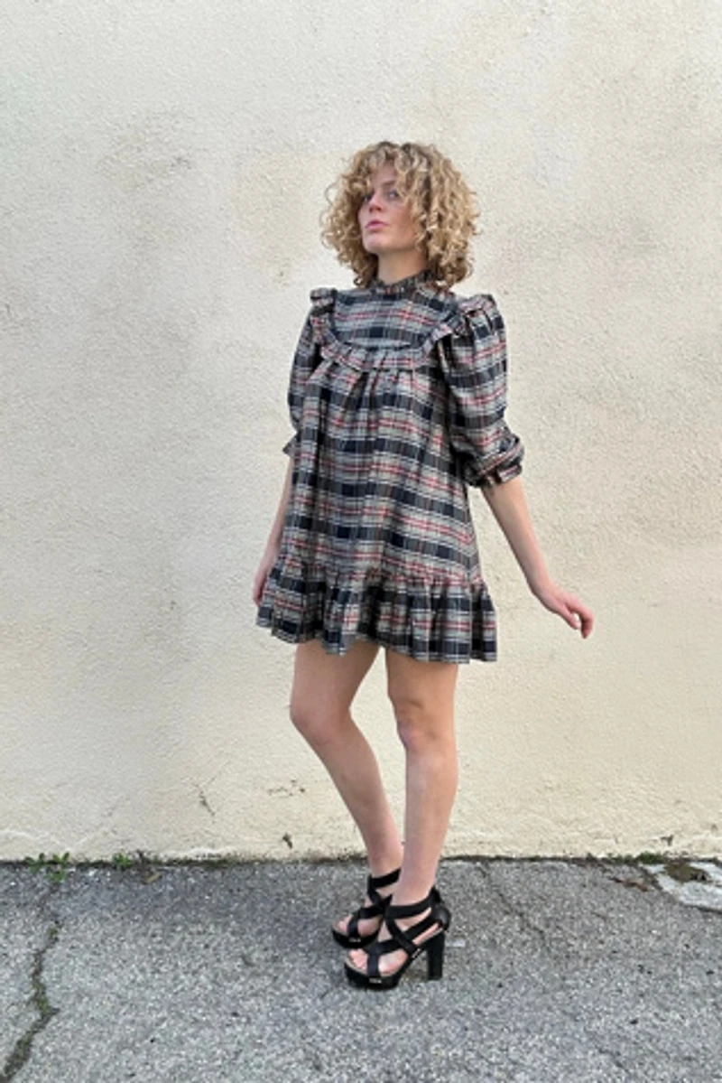 Doen Bronley Plaid Mini Dress Selected by The Curatorial Dept.
