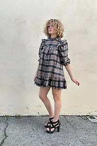 Doen Bronley Plaid Mini Dress Selected by The Curatorial Dept.