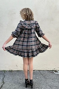 Doen Bronley Plaid Mini Dress Selected by The Curatorial Dept.