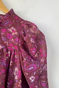 Ulla Johnson Floral Paisley Silk Blouse Selected by The Curatorial Dept.