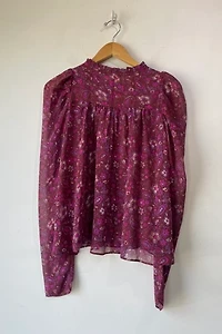 Ulla Johnson Floral Paisley Silk Blouse Selected by The Curatorial Dept.