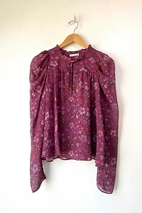 Ulla Johnson Floral Paisley Silk Blouse Selected by The Curatorial Dept.