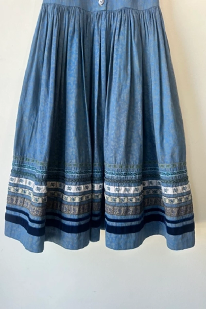 Lena Hoschek Blue Gretl Austrian Dress Selected by The Curatorial Dept.
