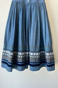 Lena Hoschek Blue Gretl Austrian Dress Selected by The Curatorial Dept.