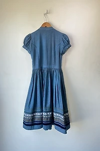 Lena Hoschek Blue Gretl Austrian Dress Selected by The Curatorial Dept.