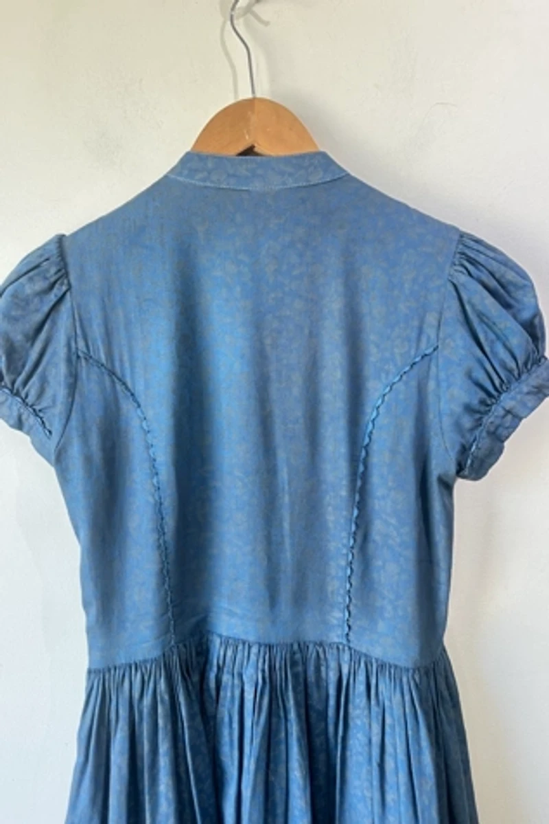 Lena Hoschek Blue Gretl Austrian Dress Selected by The Curatorial Dept.