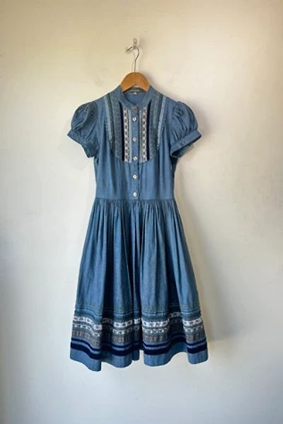 Lena Hoschek Blue Gretl Austrian Dress Selected by The Curatorial Dept.