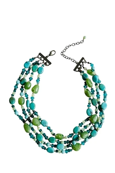 Vintage Turquoise Bib  Necklace Selected by FernMercantile