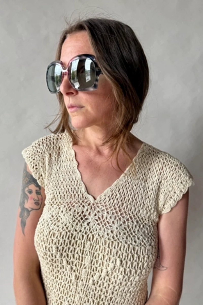70s Deadstock Oversized Sunglasses Selected by Wax Plant