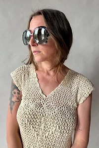 70s Deadstock Oversized Sunglasses Selected by Wax Plant