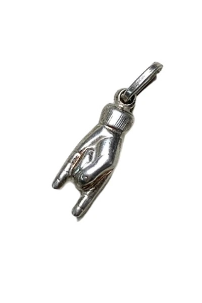 Vintage Sterling Mano Cornuto Figa Pendant Selected by Lux Revival