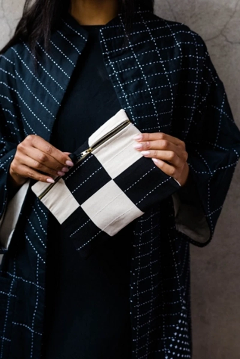 Anchal Checkered Pouch