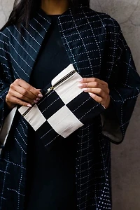 Anchal Checkered Pouch