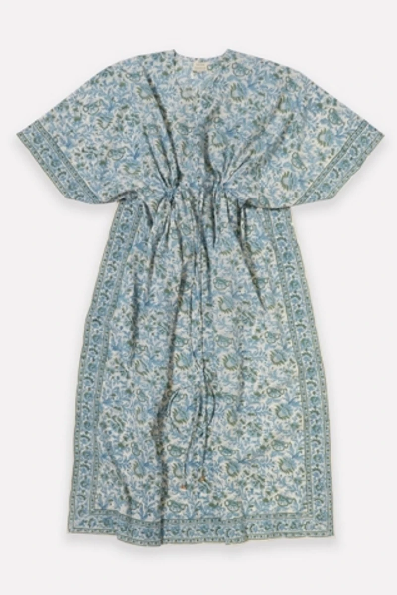 Anchal Block Print Floral Kaftan