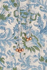 Anchal Block Print Floral Kaftan