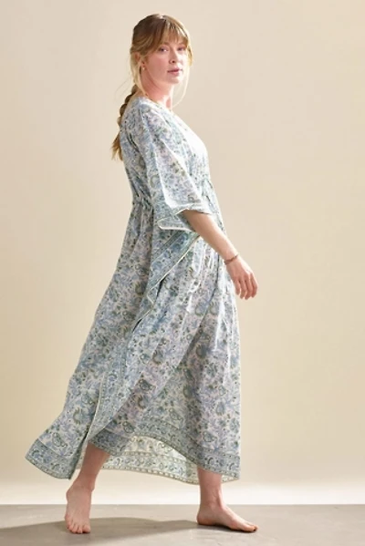 Anchal Block Print Floral Kaftan