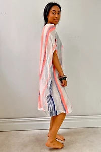 Anna Corinna Reworked Sheer Striped Smock Dress