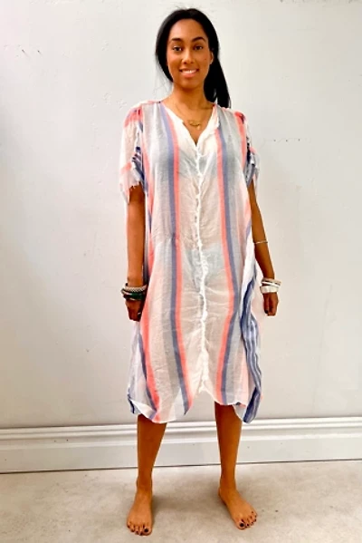 Anna Corinna Reworked Sheer Striped Smock Dress