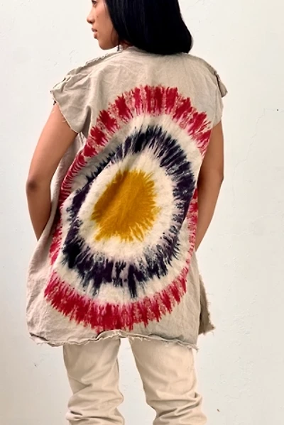 Anna Corinna Reworked Vintage Tie Dye Linen Jacket