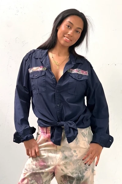 Anna Corinna Reworked Vintage Patched Button Down