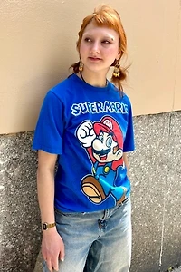 Vintage Super Mario Blue T-Shirt Selected by Nomad Vintage