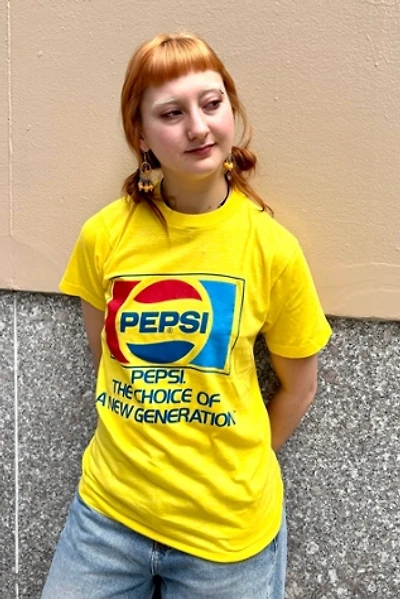 1970’s Deadstock Yellow Pepsi T-Shirt Selected by Nomad Vintage