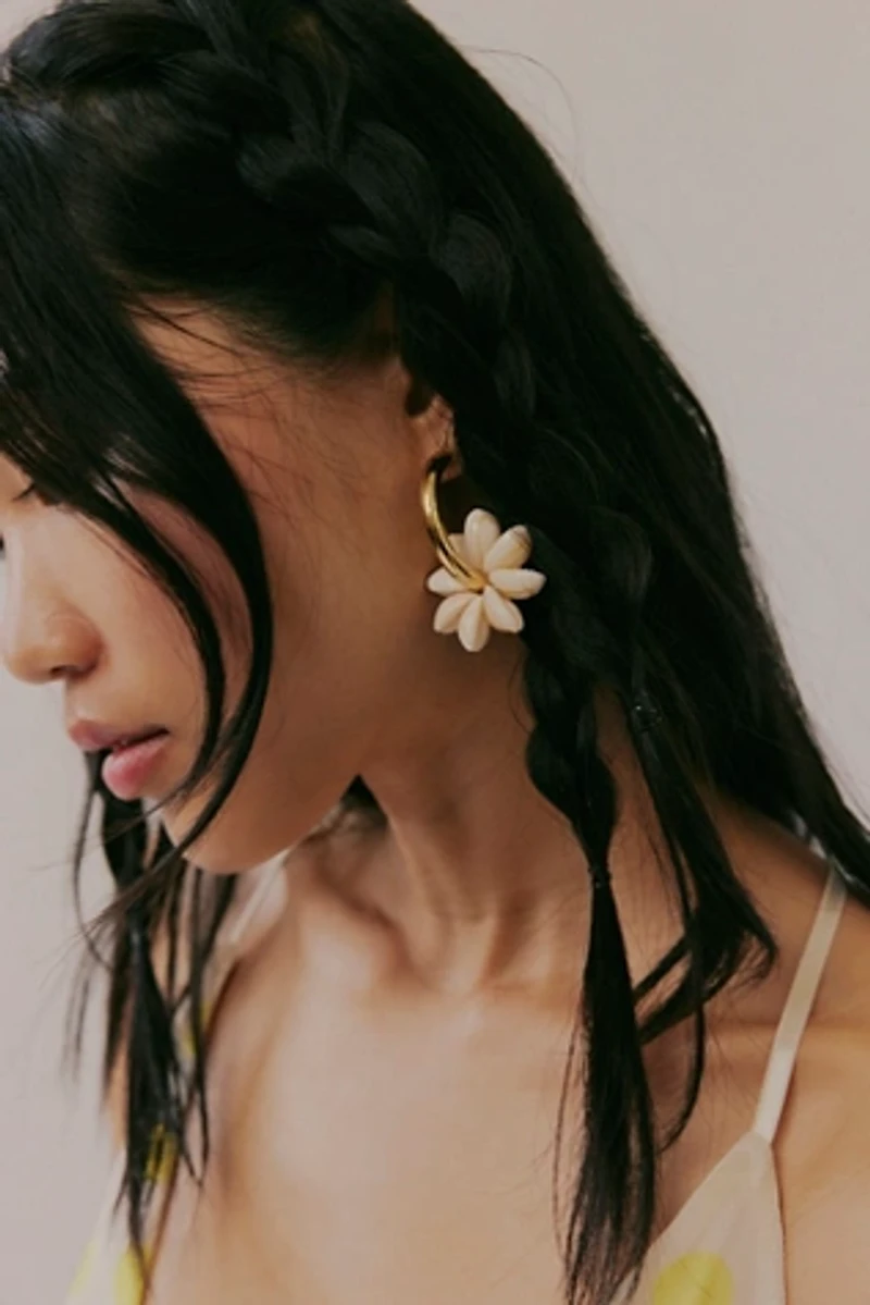 Logan Tay Shell Hoops