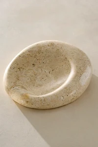 Atma Prema Indo Marble Crescent Dish