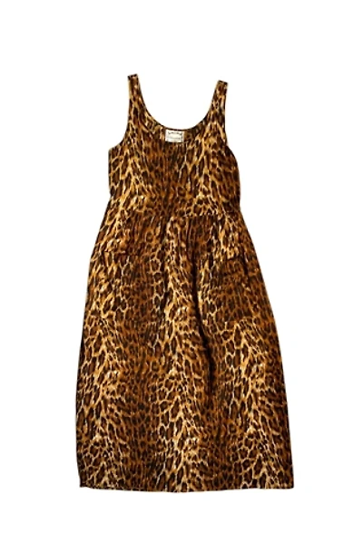 Vintage 1990s Leopard Print Maxi Dress Selected by SharpLilTeeth