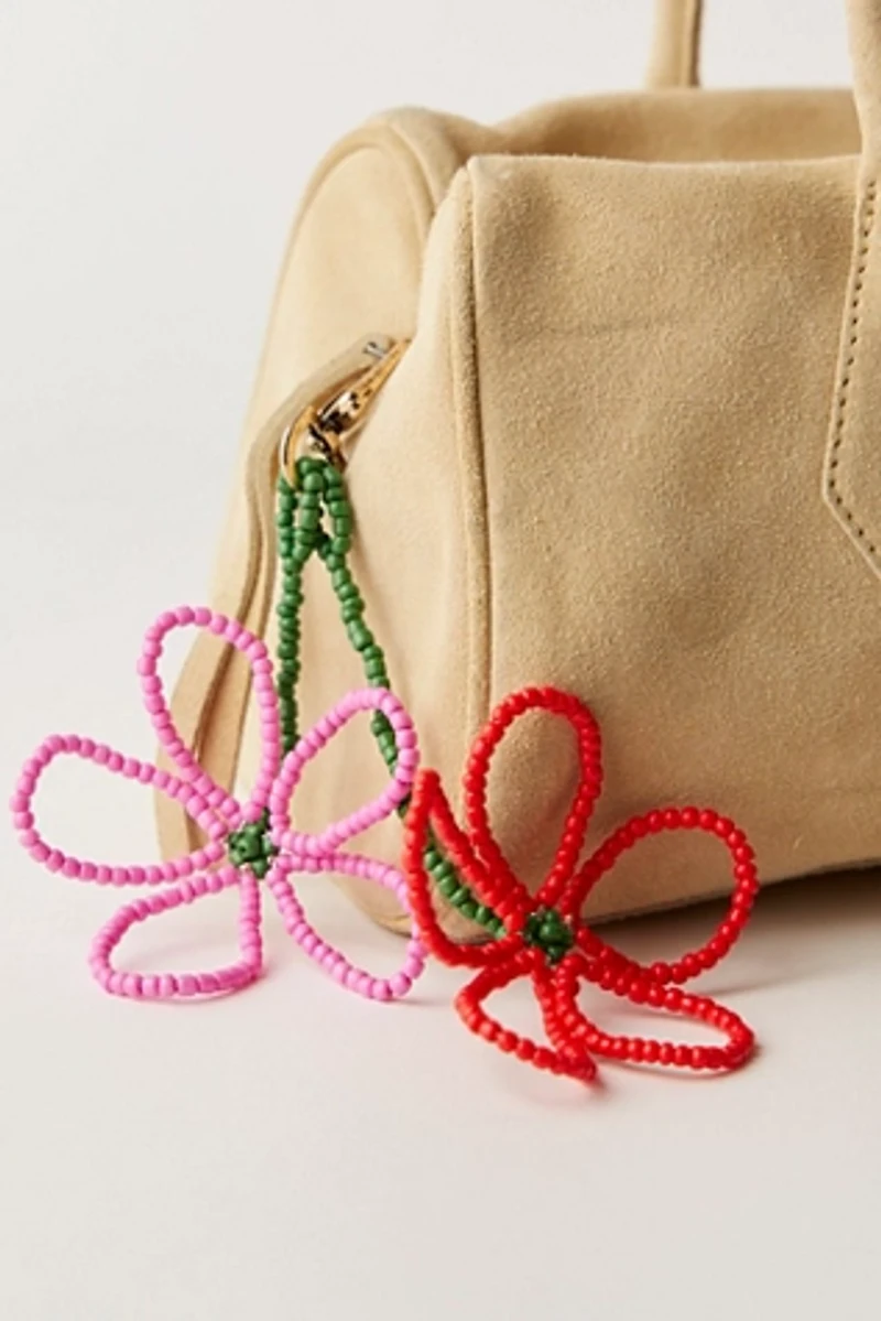 Beaded Flower Charm