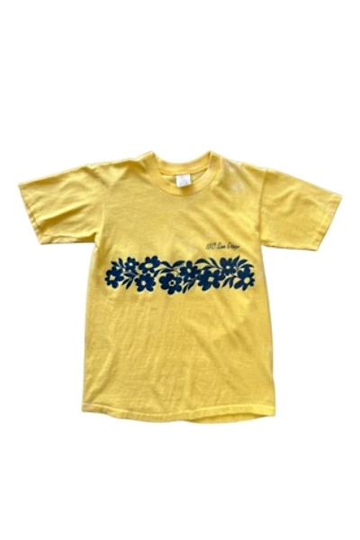 Vintage 1970s UC San Diego Floral T Shirt Selected By Vintage Warrior