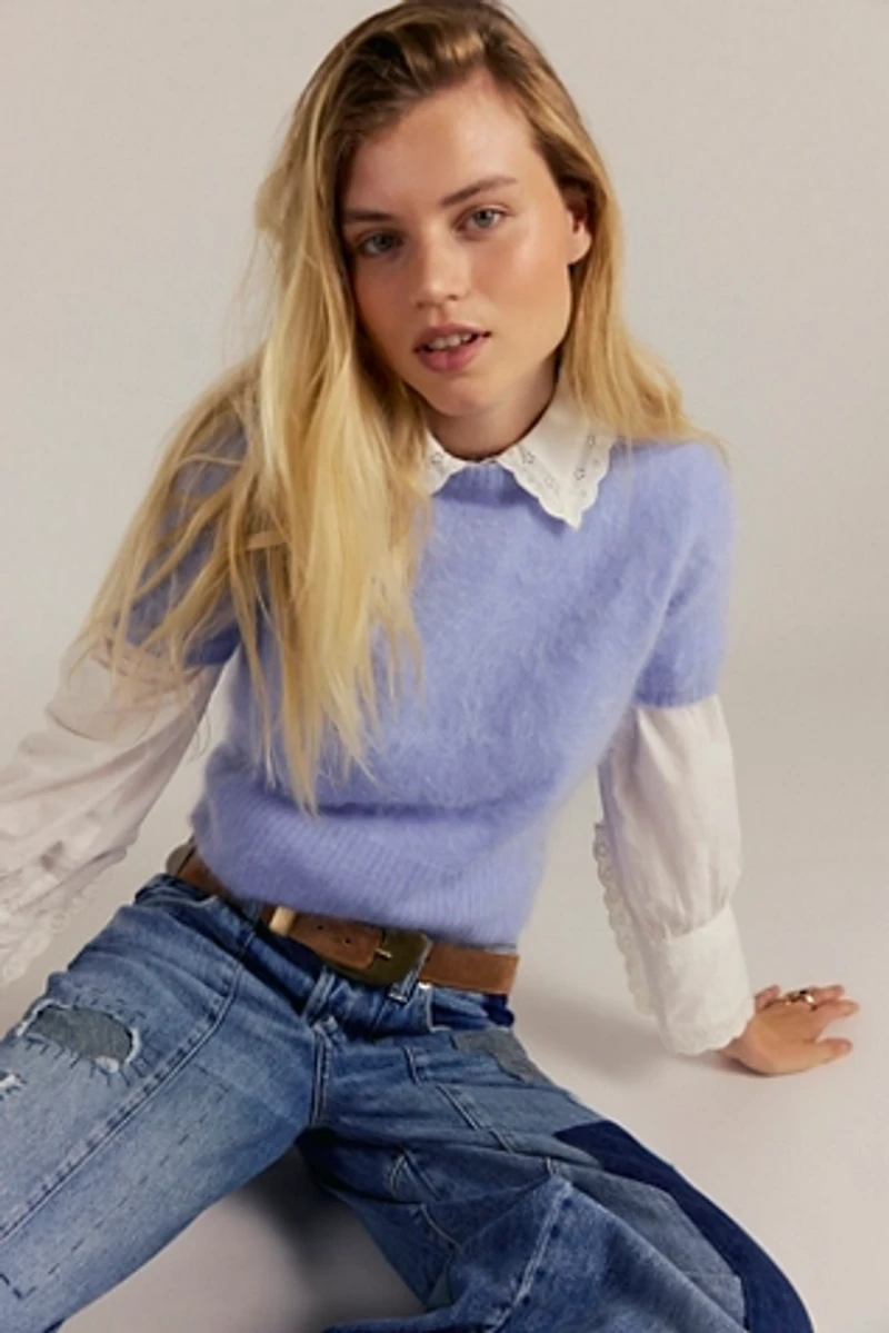 Belle Brushed Cashmere Tee