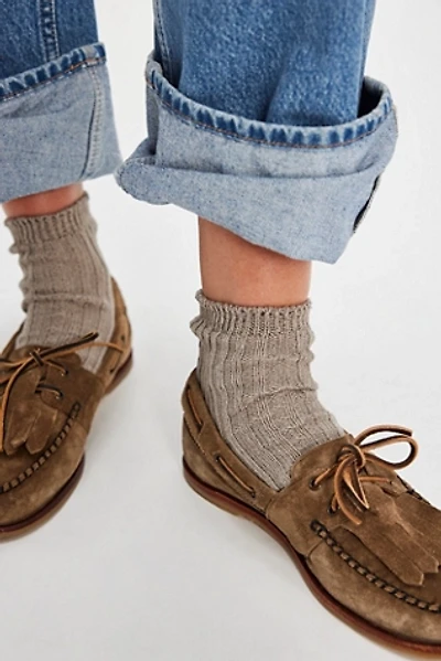 Linen Ribbed Socks
