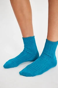 Linen Ribbed Socks
