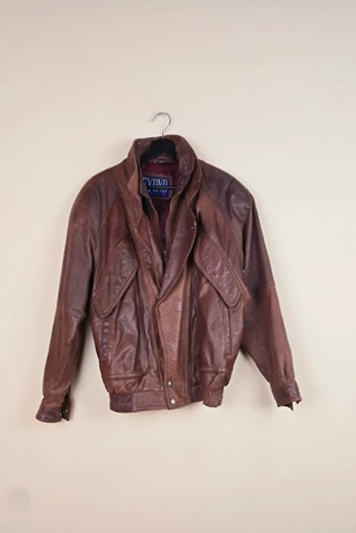 Classic Vintage Double Collar Bomber Leather Jacket Selected By The Igala NYC