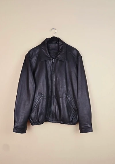 Vintage Bomber Leather Jacket Selected By The Igala NYC