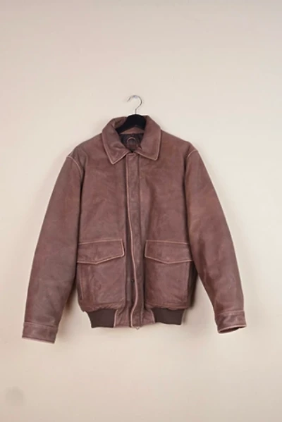 Classic Vintage Eddie Bauer Bomber Leather Jacket Selected By The Igala NYC