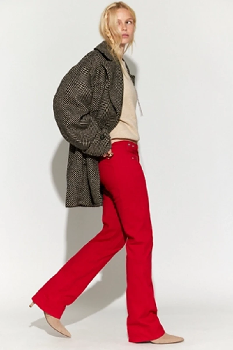 We The Free Hot Take Low-Rise Slim Flare Pants