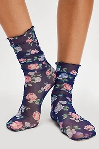 Only Hearts In Bloom Socks