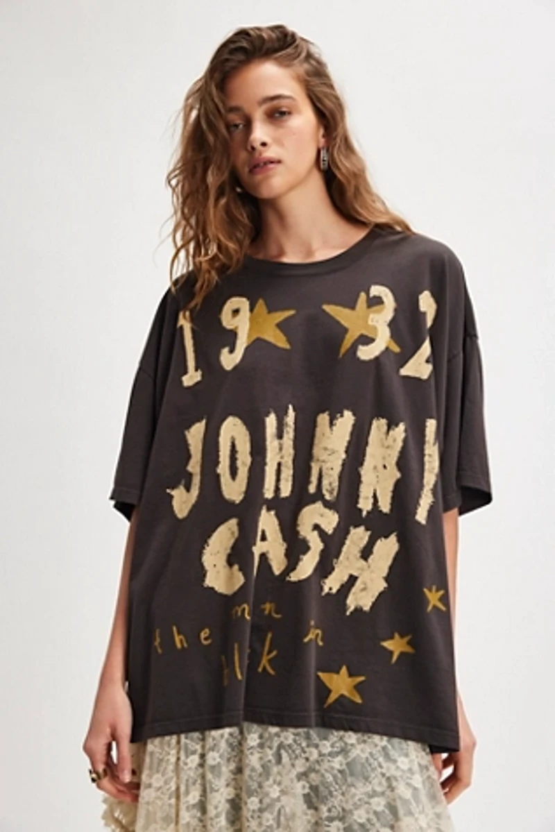 Johnny Cash Doodles Tee