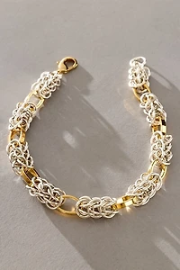 Paula Rosen Two Tone Cage Necklace