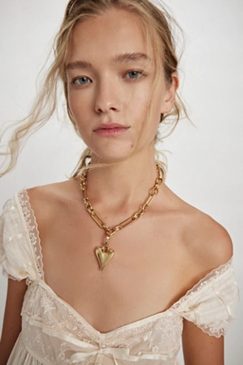 Paula Rosen Riley's Heart Necklace