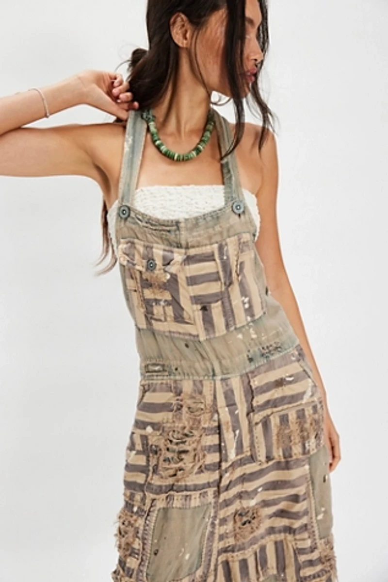 Magnolia Pearl Patchwork Frankie Overalls