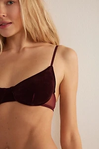Only Hearts Velvet Underwire Bra