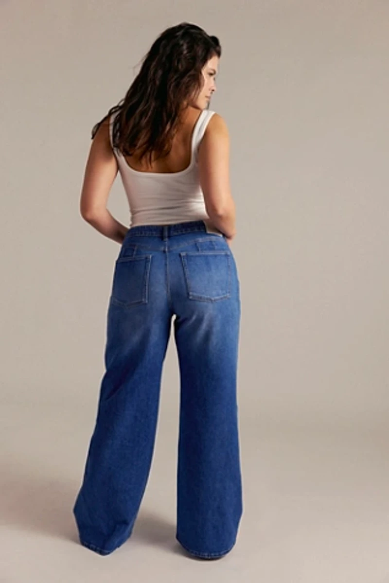 CRVY Better Half Mid-Rise Straight Jeans