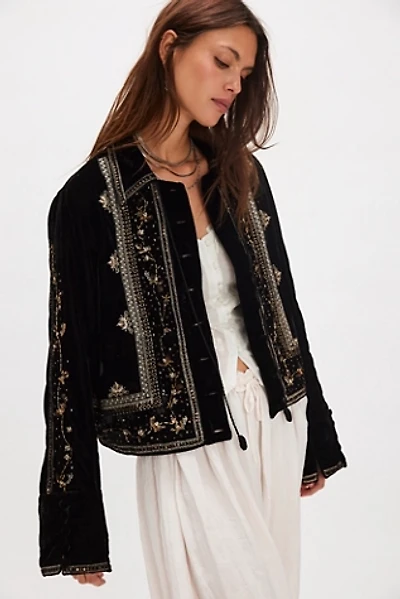 Maxxie Embellished Velvet Jacket