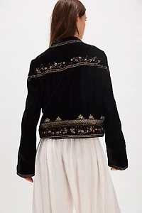 Maxxie Embellished Velvet Jacket