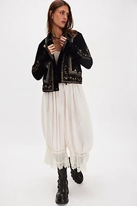 Maxxie Embellished Velvet Jacket