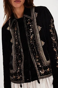 Maxxie Embellished Velvet Jacket